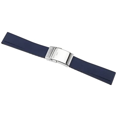 breitling blue rubber watch band|breitling rubber strap with deployment.